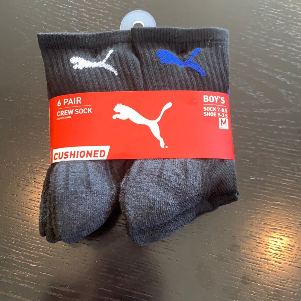 Puma Boys Socks Crew Cut - M